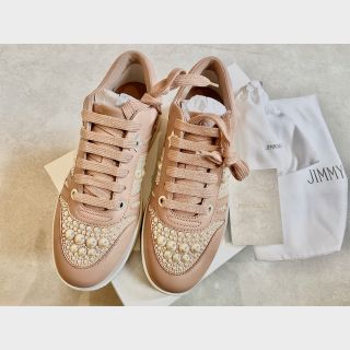 ジミーチュウ(JIMMY CHOO)の【新品】JIMMY CHOO ジミーチュウ　HAWAII パールスニーカー　36(スニーカー)