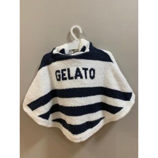 ジェラートピケ(gelato pique)のジェラートピケ　ジェラピケ　ベビー　ポンチョ　ボーダー　(パジャマ)