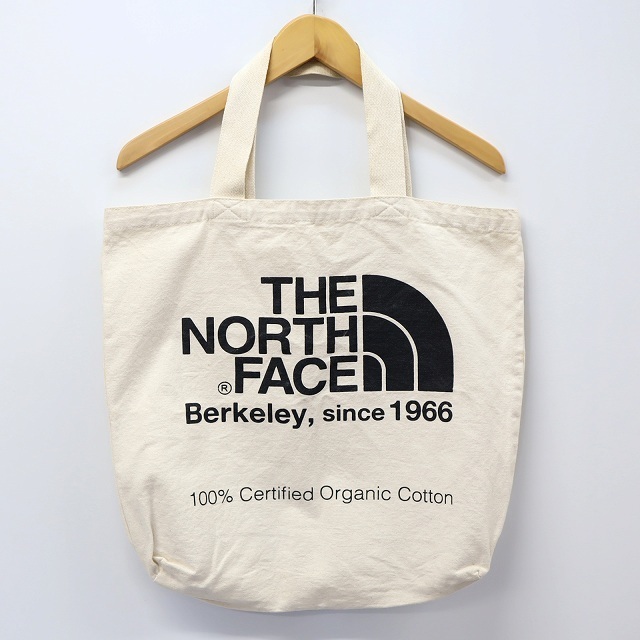 THE NORTH FACE(ザノースフェイス)のザノースフェイス オーガニックコットン トートバッグ ナチュラル×ブラック レディースのバッグ(トートバッグ)の商品写真