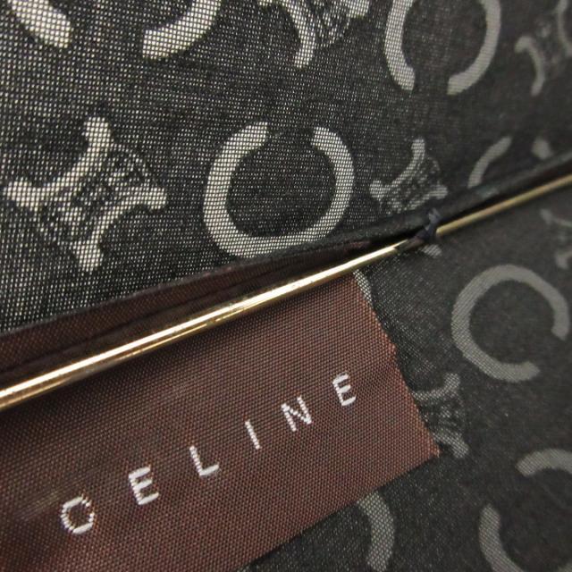 celine(セリーヌ)のセリーヌ 日傘 - 黒×ゴールド×ブラウン レディースのファッション小物(傘)の商品写真