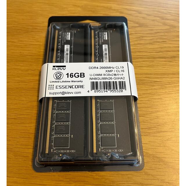 KLEVV DDR4 2666  8G×2（16G）未使用に近い