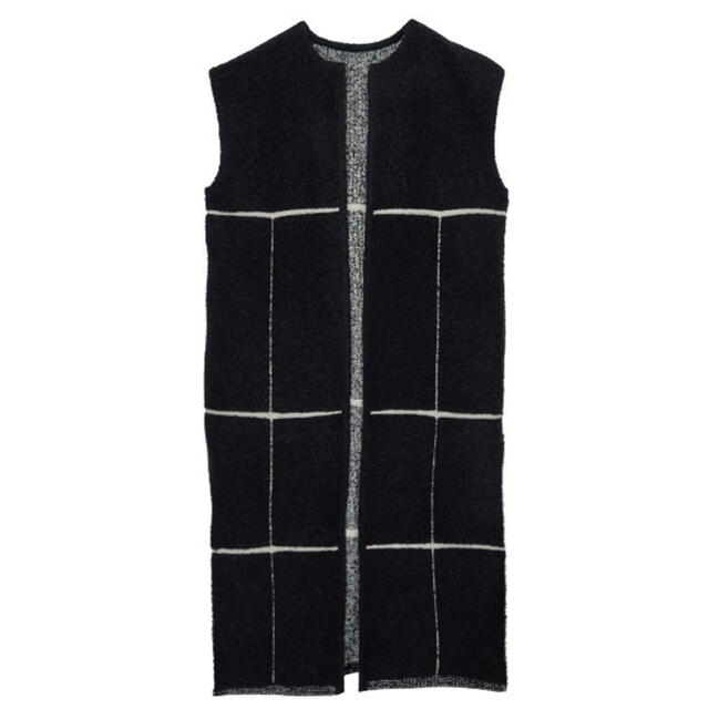 Ameri VINTAGE(アメリヴィンテージ)のAMERI☆ MOUTON LIKE KNIT VEST☆BLK レディースのトップス(ベスト/ジレ)の商品写真