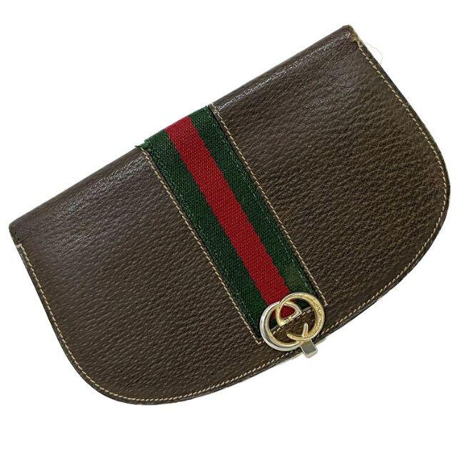 【最安値挑戦】 - Gucci グッチ グリーン ゴールド ブラウン 財布 二つ折り 財布