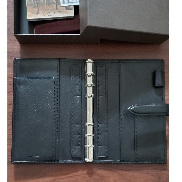 COCOMEISTER(ココマイスター)のcocomeister ココマイスター　レザー手帳　ブラック メンズのファッション小物(手帳)の商品写真