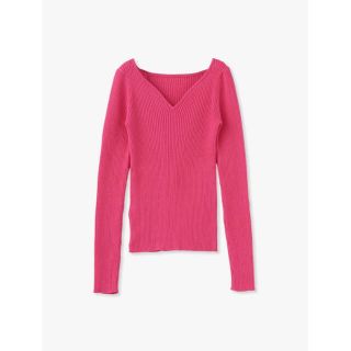 ロンハーマン(Ron Herman)のHeart Neck Knit Pullover ピンク(ニット/セーター)