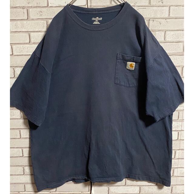 carhartt(カーハート)の90s 古着 カーハート ロゴタグ ポケットT XL ビッグシルエット メンズのトップス(Tシャツ/カットソー(半袖/袖なし))の商品写真