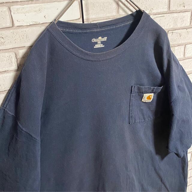 carhartt(カーハート)の90s 古着 カーハート ロゴタグ ポケットT XL ビッグシルエット メンズのトップス(Tシャツ/カットソー(半袖/袖なし))の商品写真