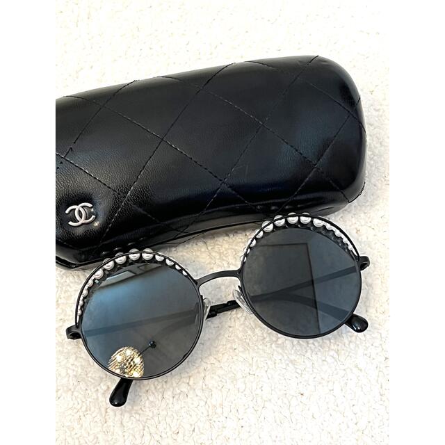 CHANEL シャネル サングラス パール付き-