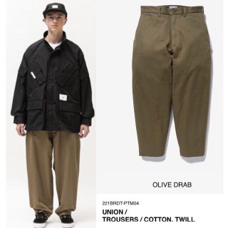 ダブルタップス(W)taps)のOLIVE DRAB L 22SS WTAPS UNION / TROUSERS(ワークパンツ/カーゴパンツ)