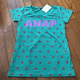 アナップ(ANAP)のANAP ハート柄ロゴTシャツ(Tシャツ(半袖/袖なし))