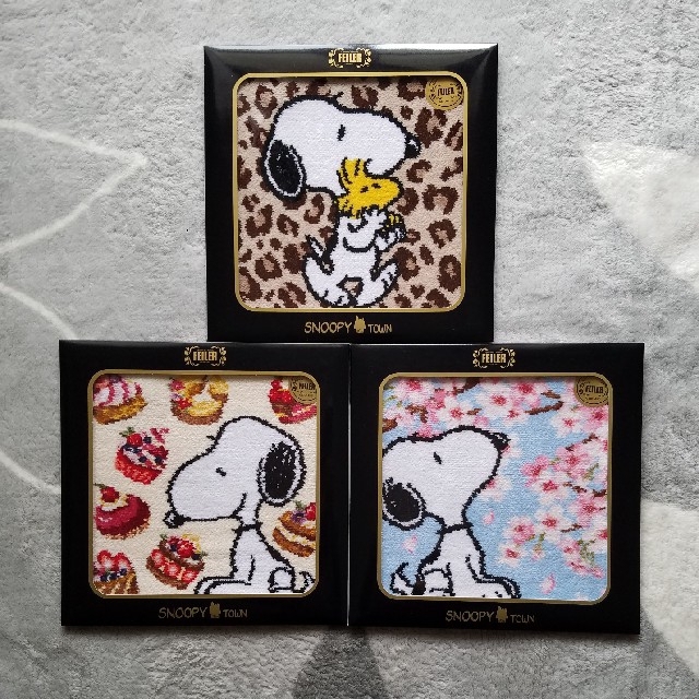 FEILER(フェイラー)のフェイラー × SNOOPY コラボ ハンカチ 3点セット レディースのファッション小物(ハンカチ)の商品写真