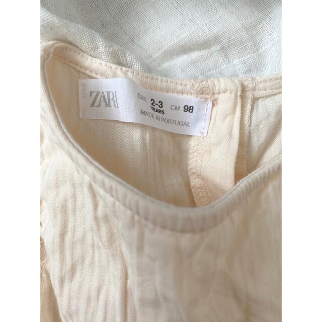 ZARA(ザラ)のzara kids チュールチュニック キッズ/ベビー/マタニティのキッズ服女の子用(90cm~)(Tシャツ/カットソー)の商品写真