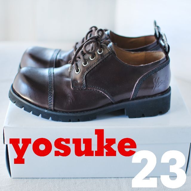 YOSUKE(ヨースケ)の２３．０ｃｍ　焦げ茶色ローファー　ヨースケ レディースの靴/シューズ(ローファー/革靴)の商品写真