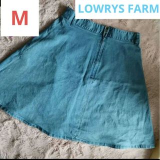 ローリーズファーム(LOWRYS FARM)の美品 LOWRYSFARM スカート デニム Ｍサイズ 薄手(ミニスカート)