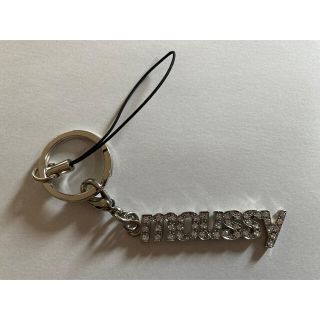 マウジー(moussy)のmoussy スワロフスキー キーホルダー ストラップ(キーホルダー)