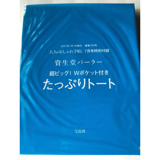 宝島社(タカラジマシャ)の【大人のおしゃれ手帖 21年7月号付録】資生堂パーラー 超ビッグ！たっぷりトート レディースのバッグ(トートバッグ)の商品写真