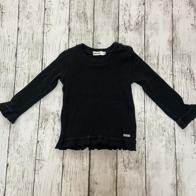 BeBe(ベベ)の2枚セット　黒Tシャツ　 キッズ/ベビー/マタニティのキッズ服女の子用(90cm~)(Tシャツ/カットソー)の商品写真