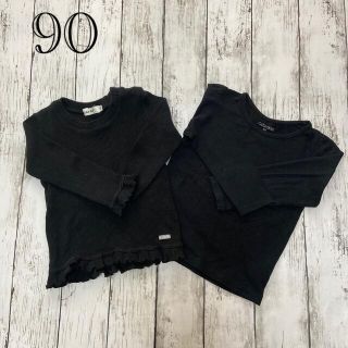 ベベ(BeBe)の2枚セット　黒Tシャツ　(Tシャツ/カットソー)