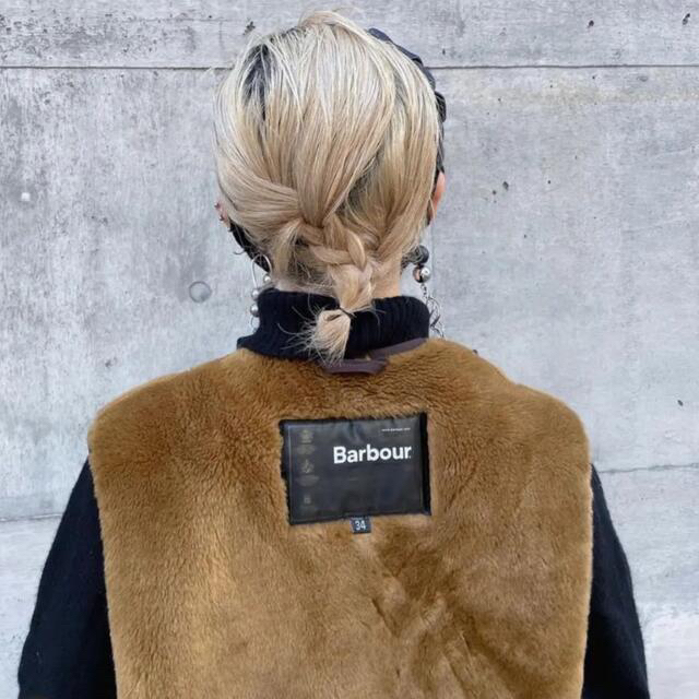 組み合わせ自由自在 美品 barbour バブアー ライナー ベスト ファー