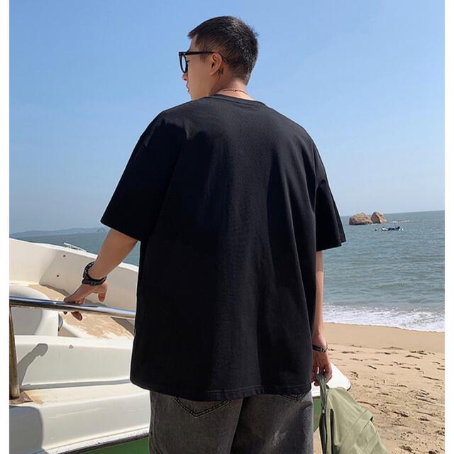 前面プリント　半袖Tシャツ　ユニセックス　XLサイズ　ブラック　グリーン　新品 メンズのトップス(Tシャツ/カットソー(半袖/袖なし))の商品写真