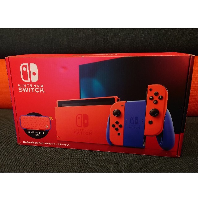 保証あり ニンテンドー スイッチ マリオレッド × ブルー セット 本体 美品