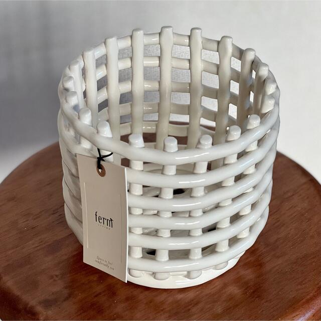 ハンドメイドferm LIVING ceramic basket S