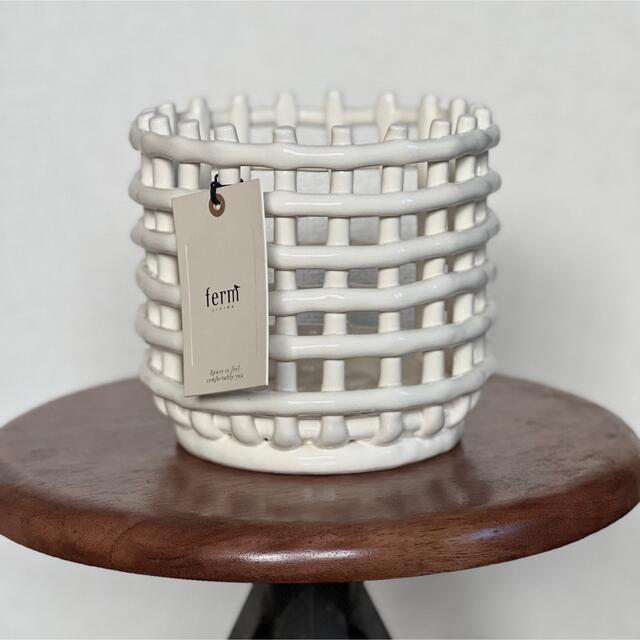 ハンドメイドferm LIVING ceramic basket S