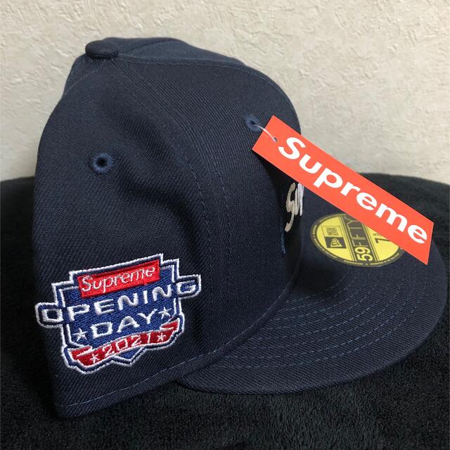 Supreme(シュプリーム)のSupreme No Comp Box Logo New Era ネイビー メンズの帽子(キャップ)の商品写真