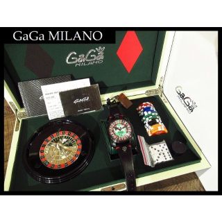 ガガミラノ(GaGa MILANO)の※よっぴ様専用　ガガミラノ 限定500本 マヌアーレ ラスベガス 手巻き腕時計(腕時計(アナログ))