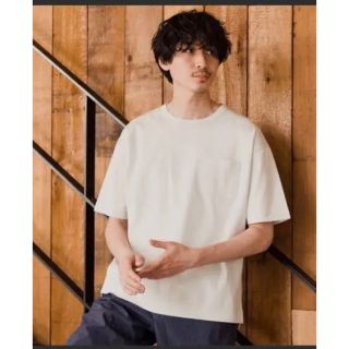 グローバルワーク(GLOBAL WORK)のGLOBAL WORK 抗菌クリーンTee Tシャツ　Sサイズ　ライトグレー(Tシャツ/カットソー(半袖/袖なし))