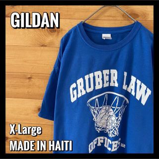 ギルタン(GILDAN)の【GILDAN】企業系 弁護士事務所 バスケ アーチロゴTシャツ XL us古着(Tシャツ/カットソー(半袖/袖なし))