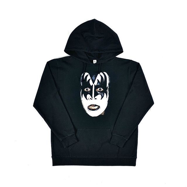 ビッグ パーカー】新品 プリント KISS ロック ストリート ファッション