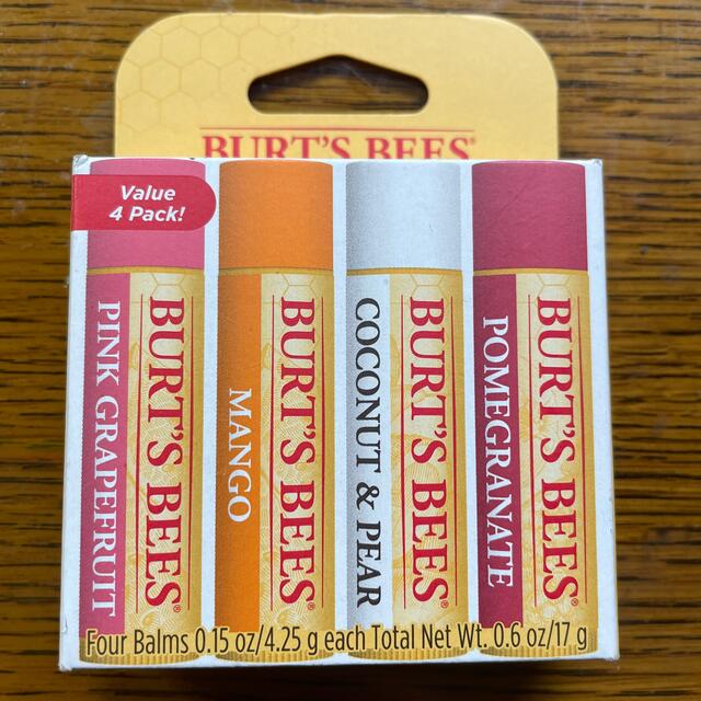 BURT'S BEES(バーツビーズ)のBURT'S BEES リップバーム　4本セット コスメ/美容のスキンケア/基礎化粧品(リップケア/リップクリーム)の商品写真