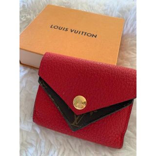 ルイヴィトン(LOUIS VUITTON)のルイヴィトン 三つ折り財布 ポルトフォイユドゥブルVコンパクト ルビー　美品(財布)