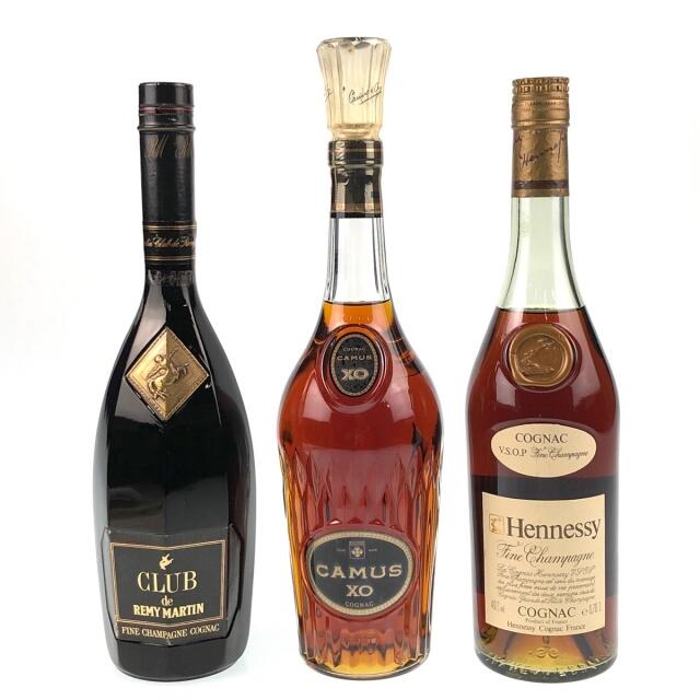 3本 REMY MARTIN CAMUS Hennessy コニャック