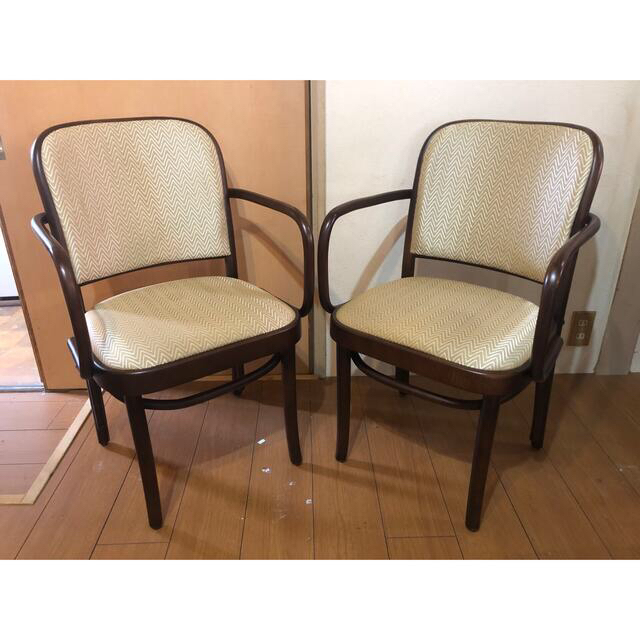 トーネット デザイン811 ヨーゼフホフマン プラハチェア2脚セット トーネット デザイン811 ヨーゼフホフマン プラハチェア2脚セット