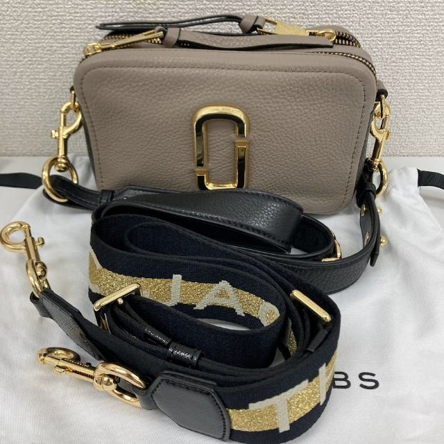 MARC JACOBS - マークジェイコブス　スナップショット　ショルダーバッグ　ベージュ　ストラップ2本