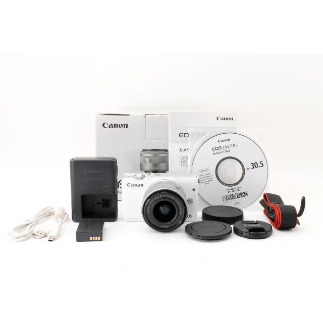 ■美品■キヤノン CANON EOS M10 ホワイト レンズキット