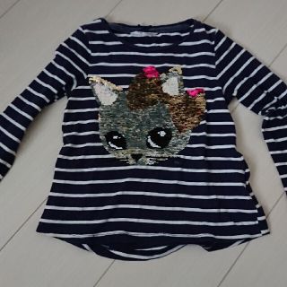 エイチアンドエム(H&M)のH&M☆6〜8歳  スパンコールシャツ(Tシャツ/カットソー)