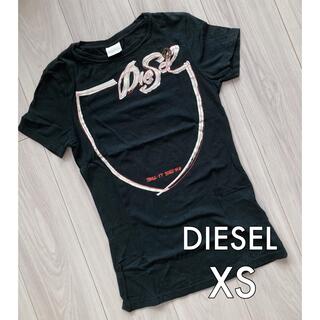 ディーゼル(DIESEL)のDIESEL ディーゼル レディースTシャツ XS ブラック(Tシャツ(半袖/袖なし))
