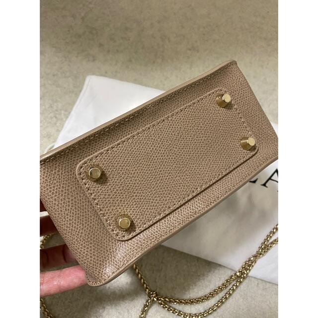 【美品】FURLA メトロポリス ショルダーバッグ　グレージュ 2