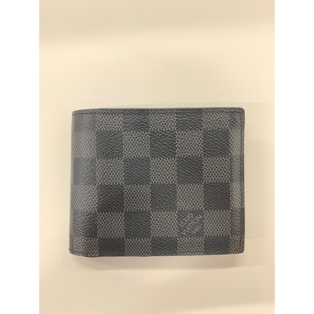 LOUIS VUITTON(ルイヴィトン)のルイヴィトン ポルトフォイユ・マルコ NM ダミエ・グラフィット N63336 メンズのファッション小物(折り財布)の商品写真