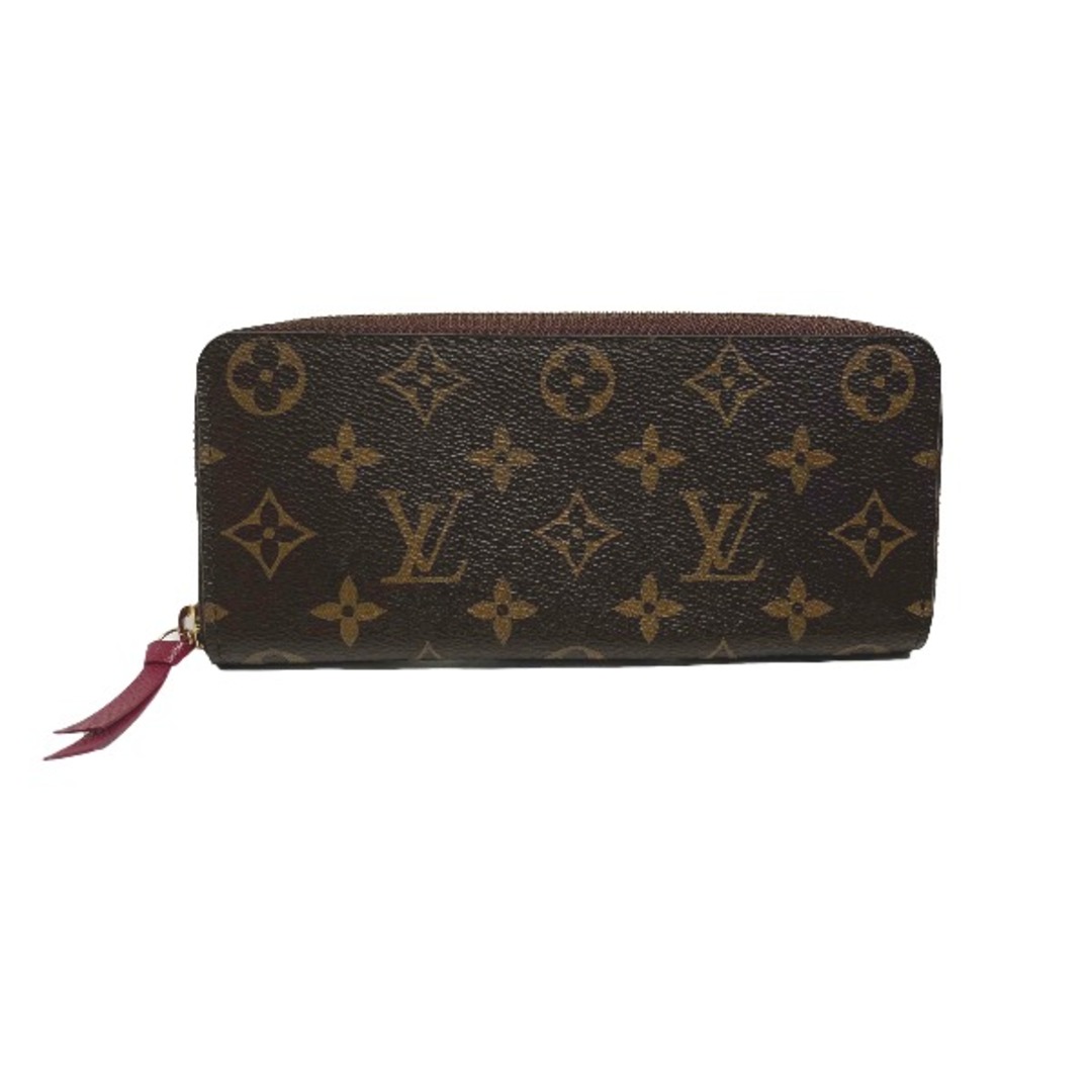 ルイヴィトン M60742 長財布 フューシャ  LOUIS VUITTON ポルトフォイユ・クレマンス モノグラムラウンドファスナー