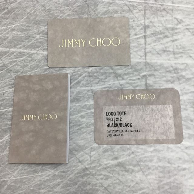 ☆新品未使用☆　JIMMY CHOO　LOGO TOTE　人気のブラック！！ 4