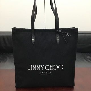 ジミーチュウ(JIMMY CHOO)の☆新品未使用☆　JIMMY CHOO　LOGO TOTE　人気のブラック！！(トートバッグ)