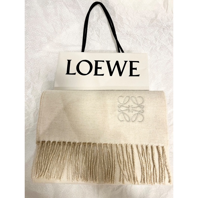 LOEWE バイカラースカーフ(ウール&カシミヤ) 最終値下げ www.cecile