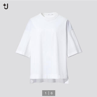 ユニクロ(UNIQLO)のUNIQLO➕J スーピマコットンオーバーサイズT(五分袖)(Tシャツ(半袖/袖なし))