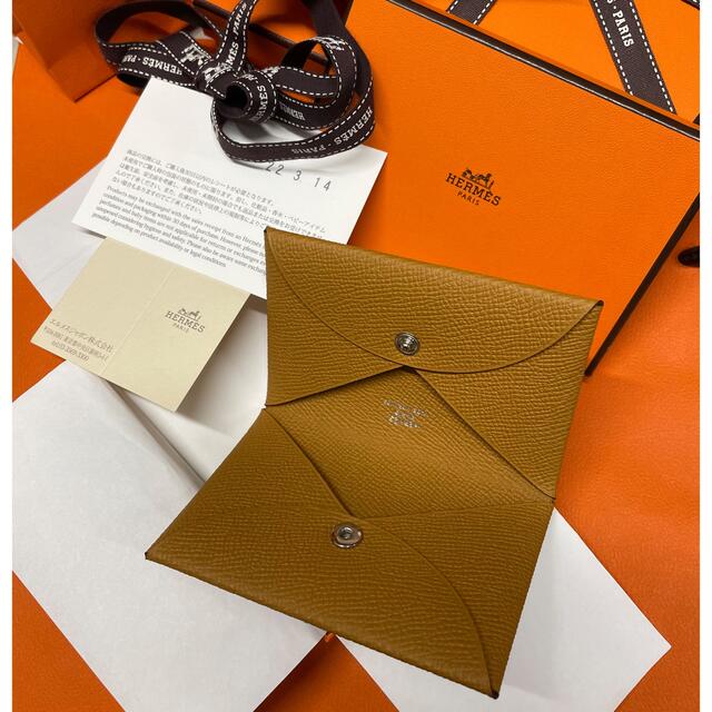 特価国産 Hermes - エルメス 名刺入れ美品 カルヴィ ゴールドの通販 by ...