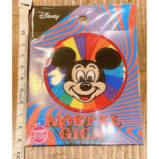 ミッキーマウス(ミッキーマウス)の新品未開封　ディズニー　mickey ミッキーマウスステッカーアイロンワッペン(各種パーツ)