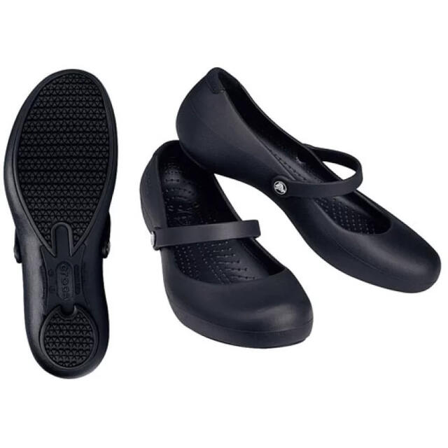 crocs(クロックス)のmo2様専用　クロックス　黒　アリスワーク レディースの靴/シューズ(その他)の商品写真